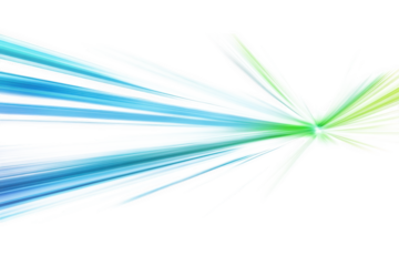 abstract background with blue and green lines converging in the center. creating a burst of light