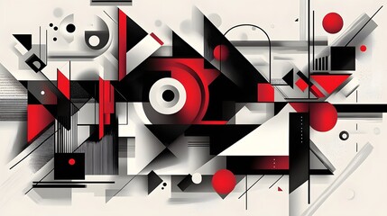 Abstract background with high contrast light and dark geometric shapes