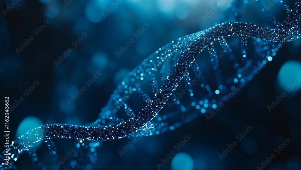 Poster abstract dna double helix structure.