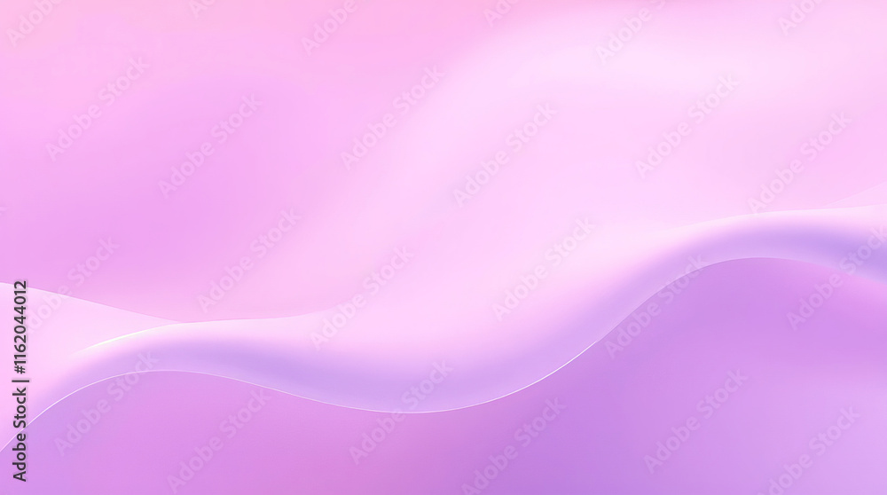 Poster smooth flowing pastel purple gradient creating abstract wave pattern
