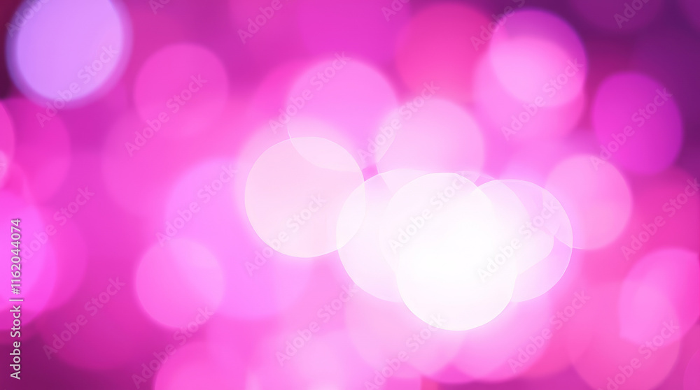 Poster abstract pink and white bokeh lights creating festive background