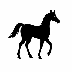 horse silhouette vector