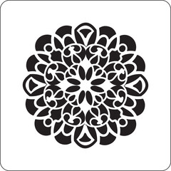 Intricate mandala art detailed geometric pattern