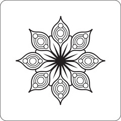 Intricate mandala art detailed geometric pattern