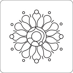 Intricate mandala art detailed geometric pattern