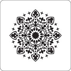 Intricate mandala art detailed geometric pattern