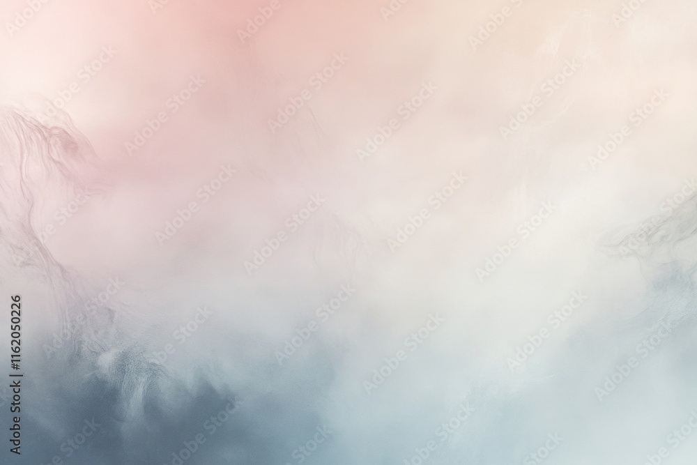 Fototapete Blurred reflections of human emotions captured in a mirror creating a soft, ethereal atmosphere suitable for text placement. Generative AI