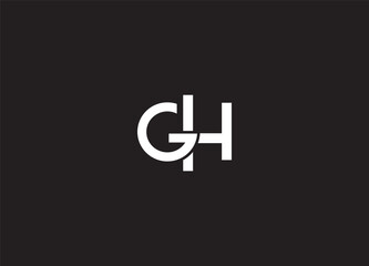 GH creative logo design and initial letter logo