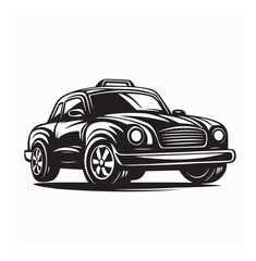 Taxi Car vector image vector isolated on white background. 