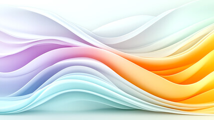 A colorful wave with a rainbow pattern. The colors are bright and vibrant, creating a sense of energy and excitement. The wave appears to be flowing and dynamic, suggesting movement and change