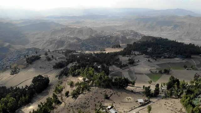 Africa Mountains Landsacpe, Aerial footage
landscape view from Lalibela mountain area, Ethiopia
