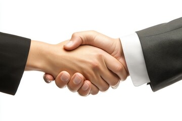 Obraz premium success business people shake hands, Generative AI