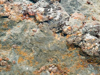 geological mineral samples with closeup details