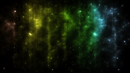 Obraz premium Cosmic Nebula Rainbow Stellar Light and Dust