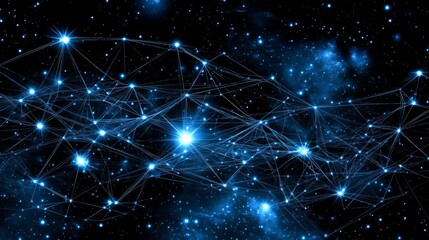 Cosmic Network Interconnected Nodes in Deep Space