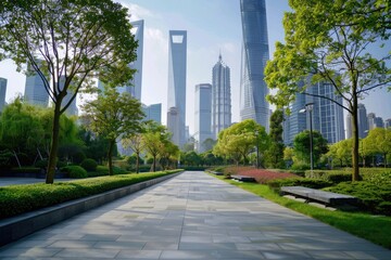 Parking in Lujiazui Financial Center  Shanghai  China