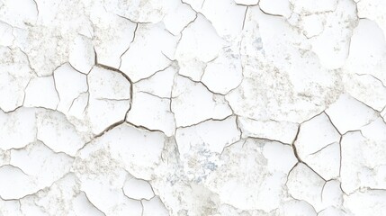 Obraz premium Cracked White Paint Texture Background Image