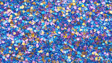 Shimmer Holographic Texture with Bright Blue, Yellow, and Lilac Colors, Iridescent and Reflective Surface, Dynamic Gradient Design, Futuristic and Vibrant Visual, Perfect for Artistic