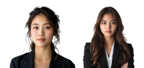 Portrait of businesswoman isolated on white background
