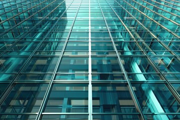Obraz premium Windows of Skyscraper Business Office Corporate building in London City England UK