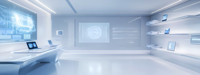 High-Tech Büro der Zukunft