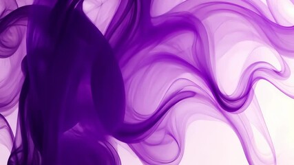 Flowing purple smoke creates a mesmerizing abstract design in soft focus - Powered by Adobe