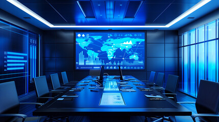 conference room with chairs