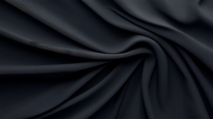 Obraz premium Dark Draped Fabric, Smooth, Elegant Texture
