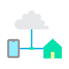 Smart House with Cloud Storage Flat