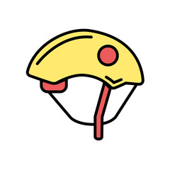 Helmet bicycle illustration