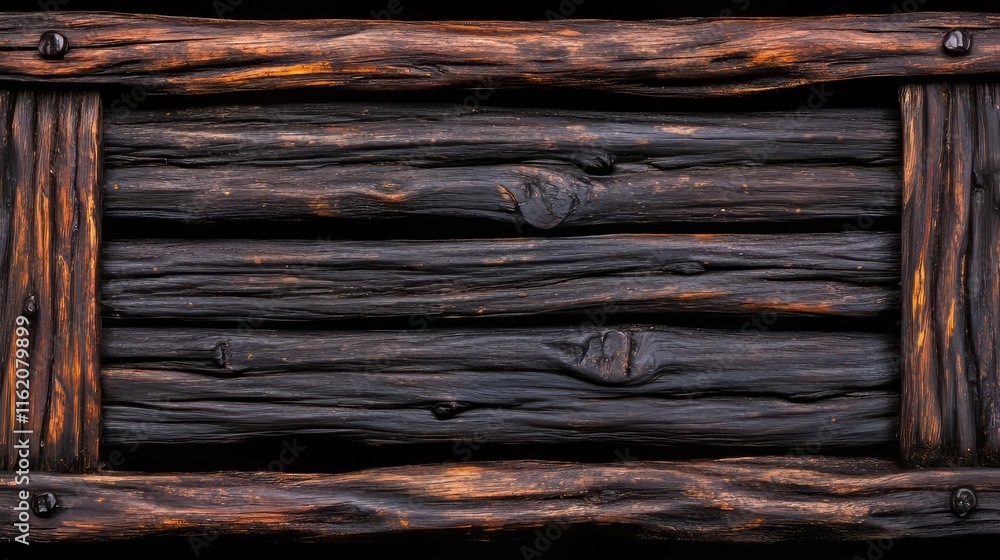 Poster dark rustic wooden frame background texture image