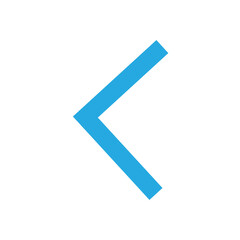  blue Arrow pointing to the left, symbolizing backward direction.