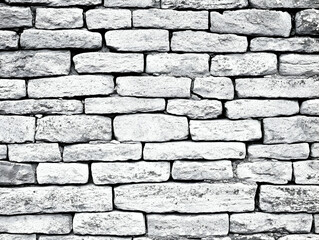 Obraz premium White Stone Wall Background Texture