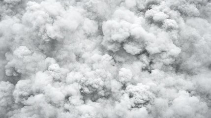 Dense White Smoke Cloud Formation Texture Background