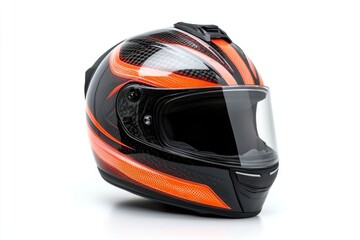 Fototapeta premium single motorcycle isolated