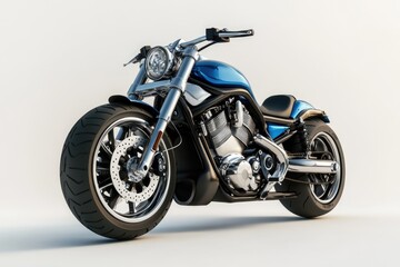 Fototapeta premium single motorcycle isolated