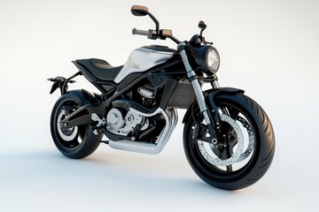 Obraz premium single motorcycle isolated