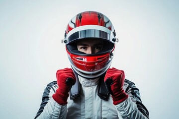 single motorcycle isolated