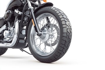 Fototapeta premium single motorcycle isolated