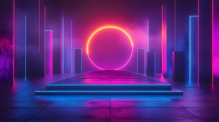 graphic resources neon city life
