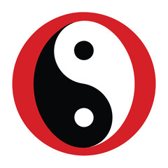 Chinese Festival Vector Icons: Yin Yang and Cultural Symbols