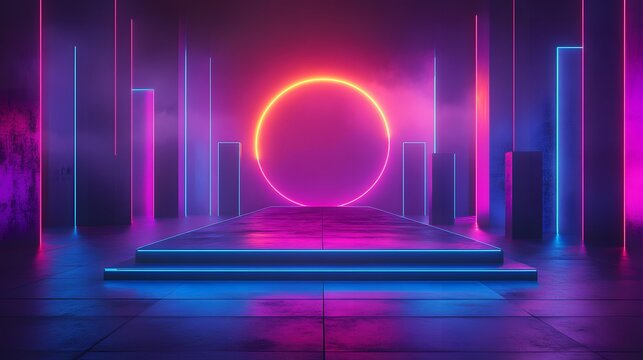 graphic resources neon city life