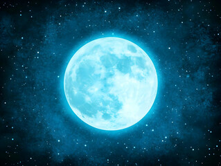 Fototapeta premium Celestial Moon Background Illustration