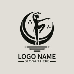 Tai Chi Woman Logo Design, Martial Arts Female vector Logo, Yoga and Tai Chi vector Logo, Mind and Body Balance vector Logo, Wellness and Serenity
