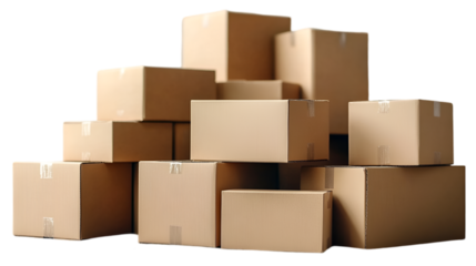 stack of cardboard boxes