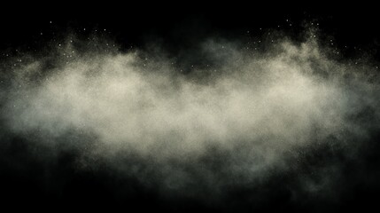 Ethereal Dust Cloud, Dark Background, Abstract Art