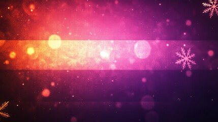 Obraz premium Festive Winter Background with Snowflakes and Lights