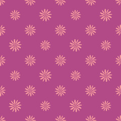 purple ditsy cute floral motif seamless pattern for wallpaper and tile