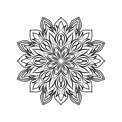 Mandala abstract floral ornament