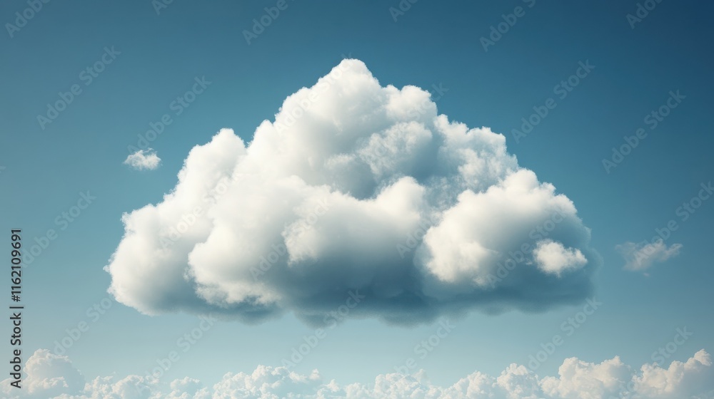 Poster cloud computing technology internet storage network concept